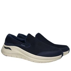 Skechers Arch Fit 2.0 Vallo Navy Slip On Sneaker Mens 12 232706 NWOB